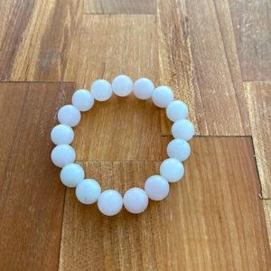 Rose quartz stacking Bombshell bead bracelet